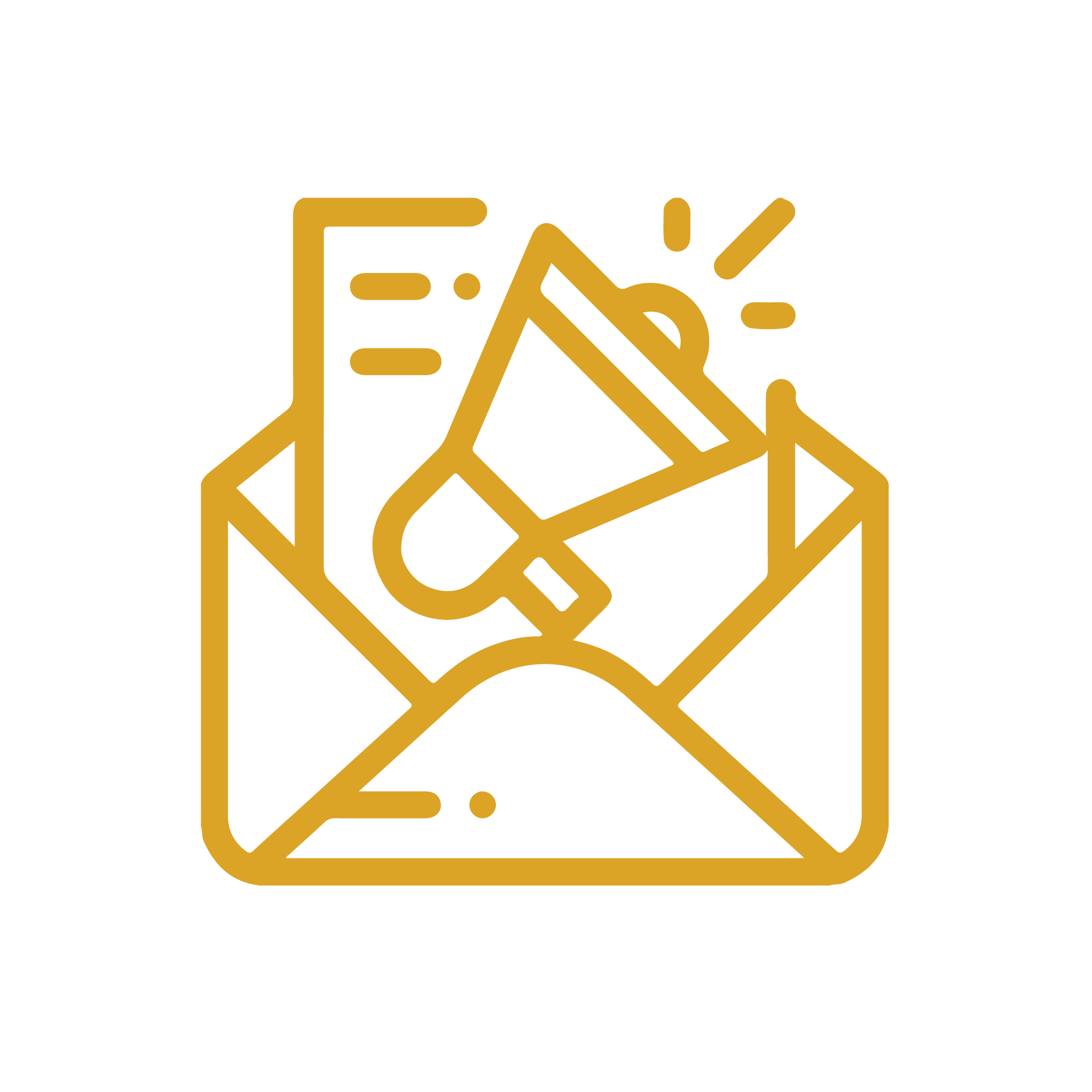 Gold_Email Marketing Icon