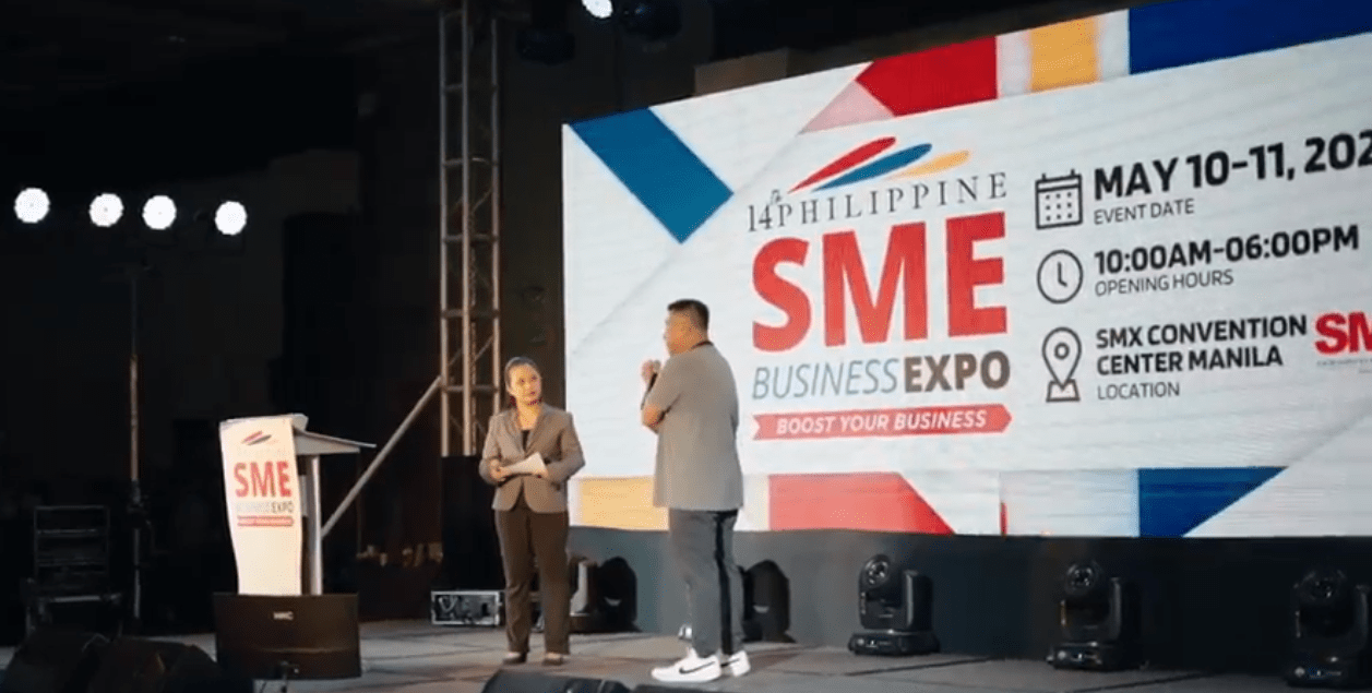 Presentation stage of 14th Phil SME Business Expo